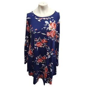 Molerani Shift Dress Womens SZ Large NWT Floral Bold Bloomcore Casual Everyday